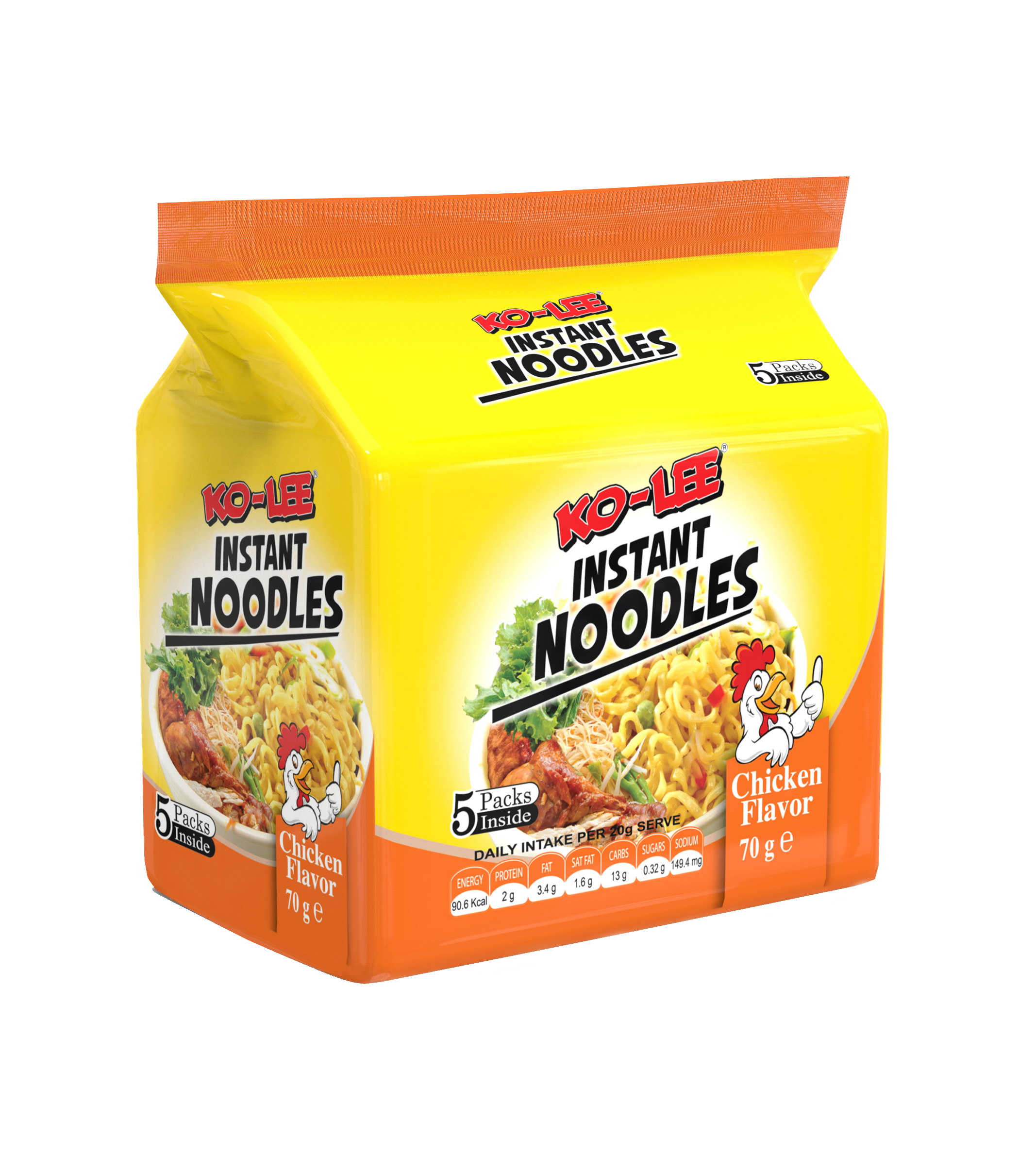 KO-LEE 5Pack Noodles Chicken Flavour - Welcome to Kohlico Group